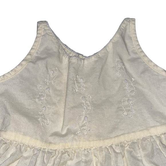 Strasburg Girl’s Pale Yellow Embroidered Cotton Sundress size 4 - Picture 3 of 8